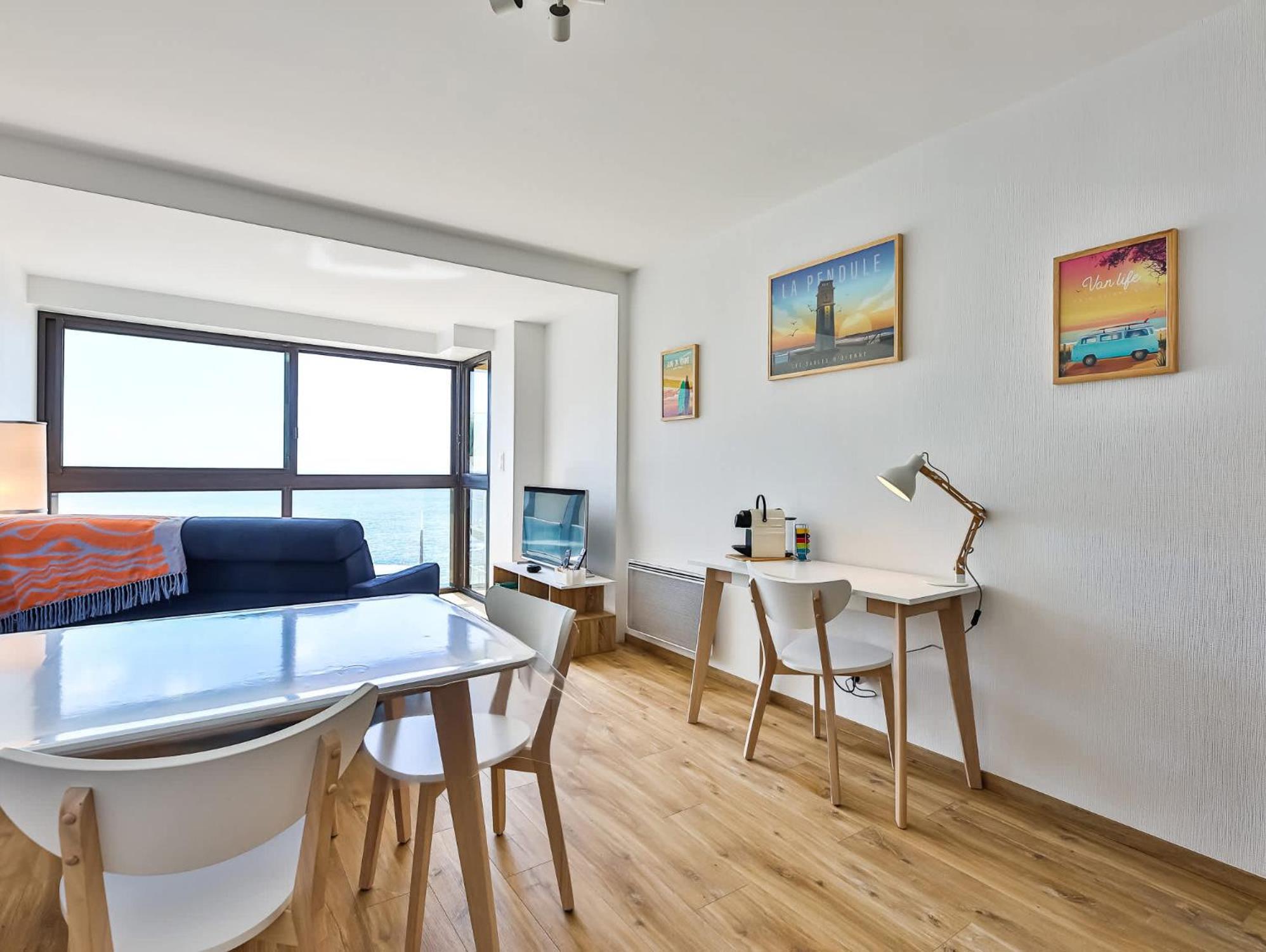 Appartement Au Pied De La Plage, Vue Imprenable Sur La Mer Les Sables-dʼOlonne Eksteriør bilde