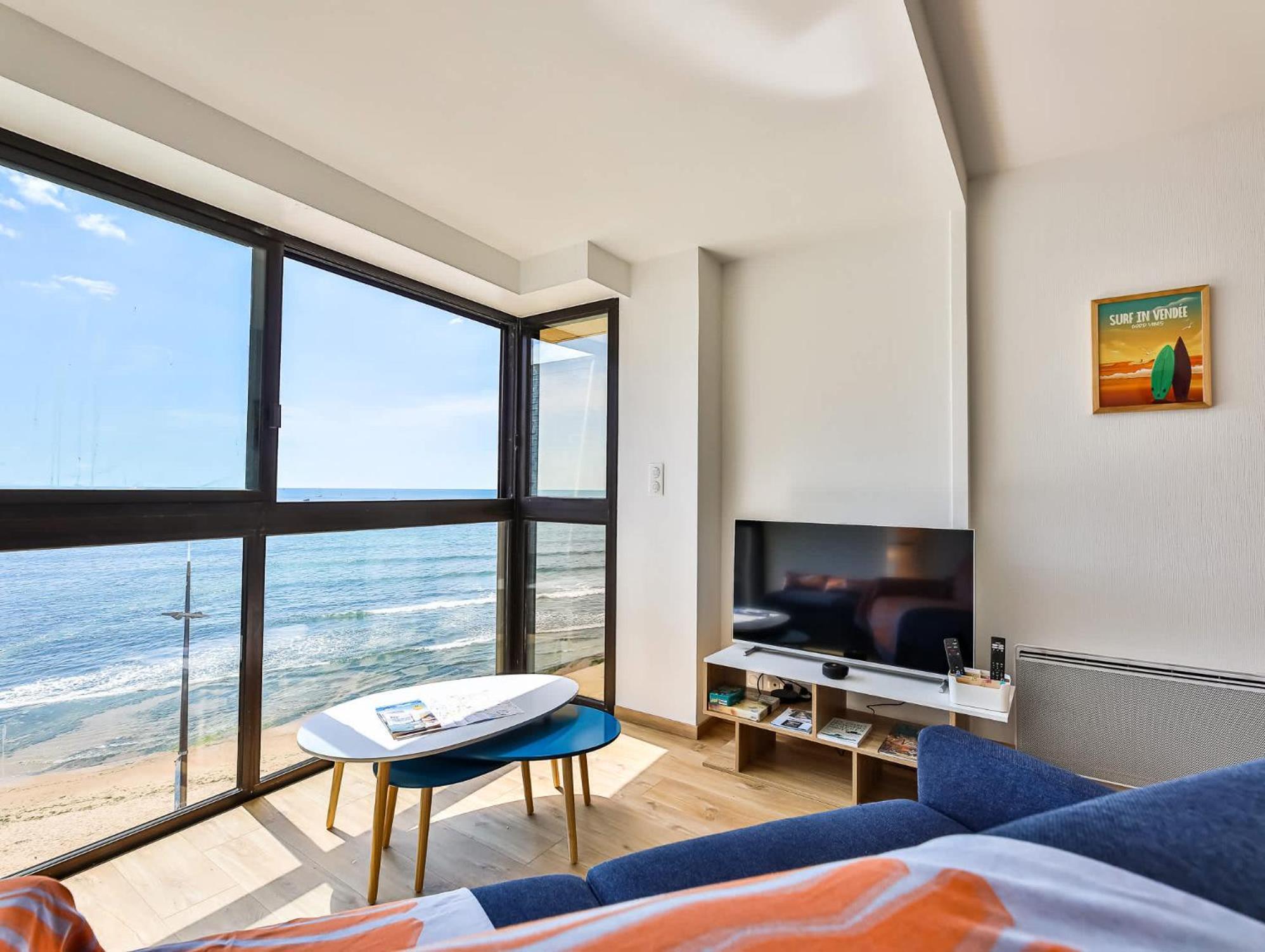 Appartement Au Pied De La Plage, Vue Imprenable Sur La Mer Les Sables-dʼOlonne Eksteriør bilde